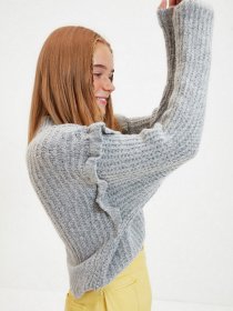 Свитер Trendyol модель TWOAW22KZ0240/Gri Фото