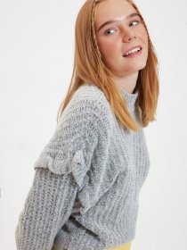 Свитер Trendyol модель TWOAW22KZ0240/Gri Фото