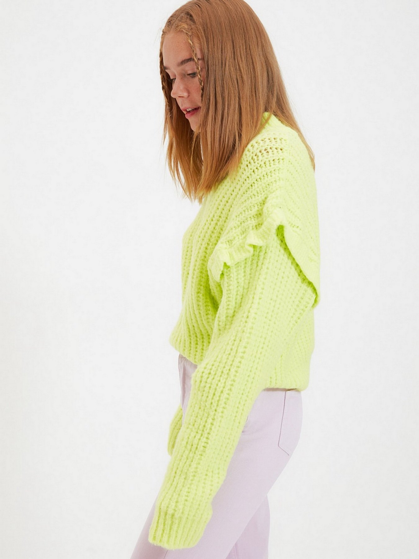 Свитер Trendyol модель TWOAW22KZ0240/Sari Фото