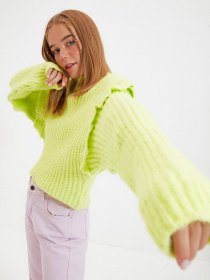 Свитер Trendyol модель TWOAW22KZ0240/Sari Фото