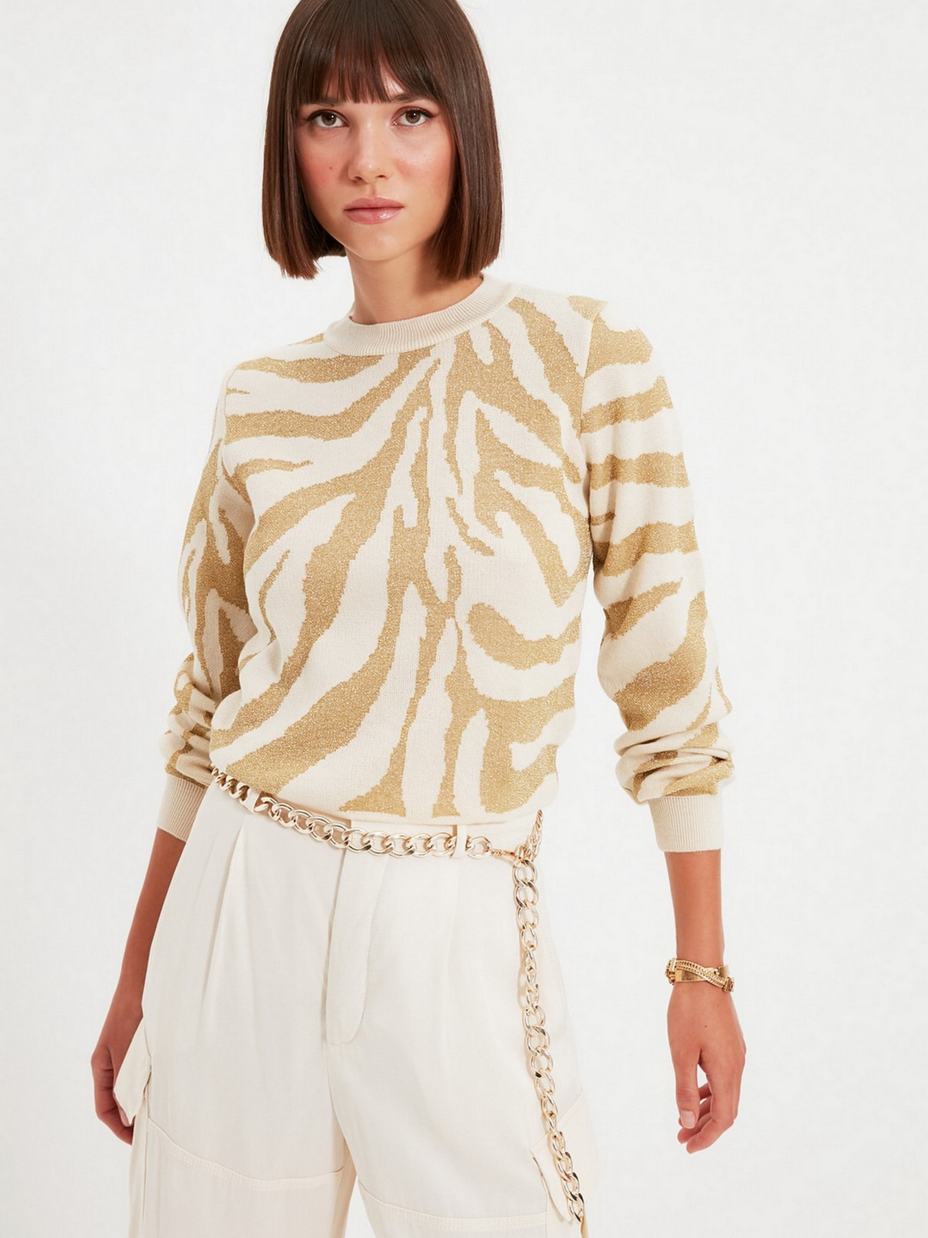 Джемпер Trendyol модель TWOAW22KZ0241/Bej Фото