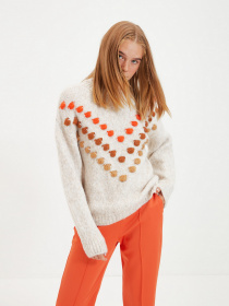 Свитер Trendyol модель TWOAW22KZ0251/Bej Фото