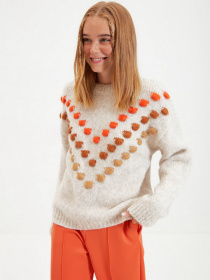 Свитер Trendyol модель TWOAW22KZ0251/Bej Фото