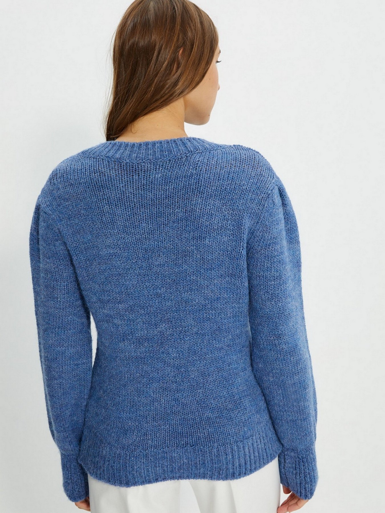 Свитер Trendyol модель TWOAW22KZ0265/Mavi Свитер Trendyol модель TWOAW22KZ0265/Mavi Фото