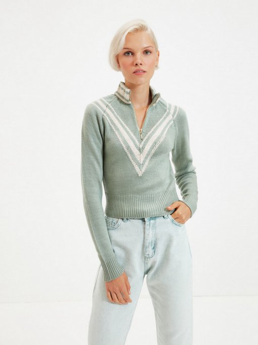 Джемпер Trendyol модель TWOAW22KZ0502/Mint Фото