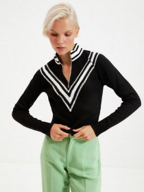 Джемпер Trendyol модель TWOAW22KZ0502/Siyah Джемпер Trendyol модель TWOAW22KZ0502/Siyah Фото