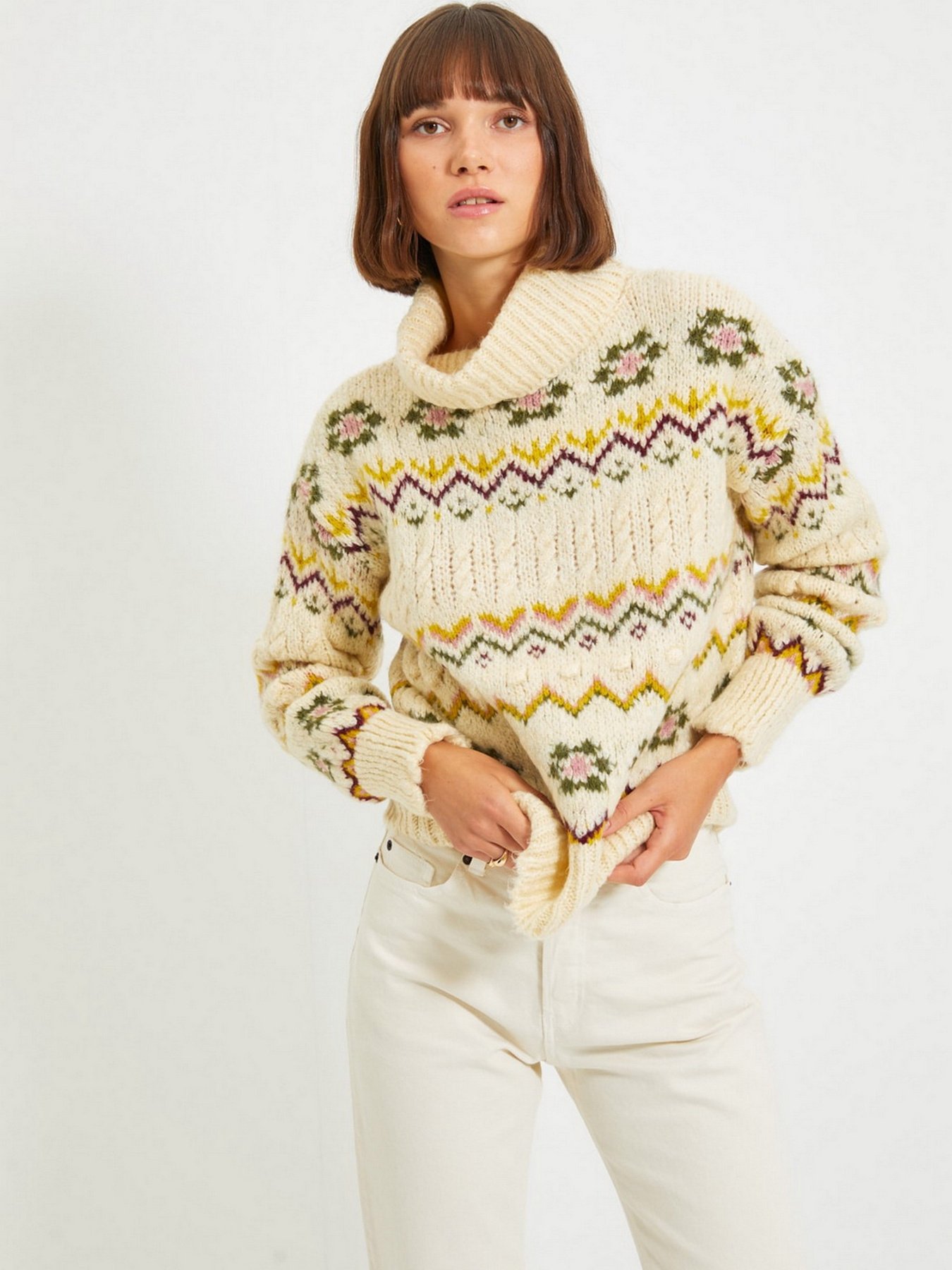 Свитер Trendyol модель TWOAW22KZ0512/Bej Фото