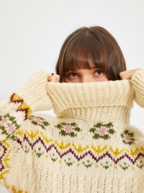 Свитер Trendyol модель TWOAW22KZ0512/Bej Фото