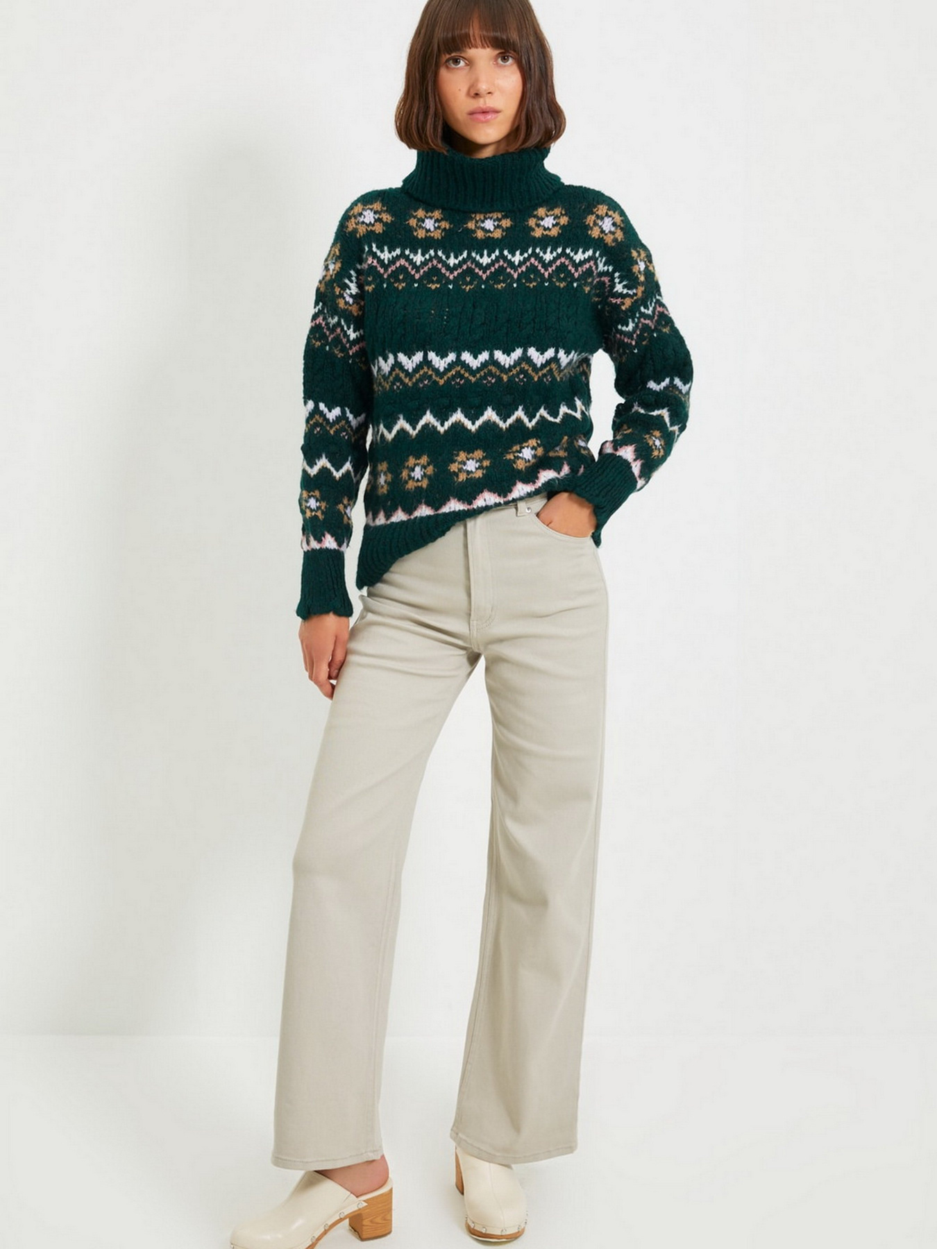 Свитер Trendyol модель TWOAW22KZ0512/Zumrut Yesili Фото