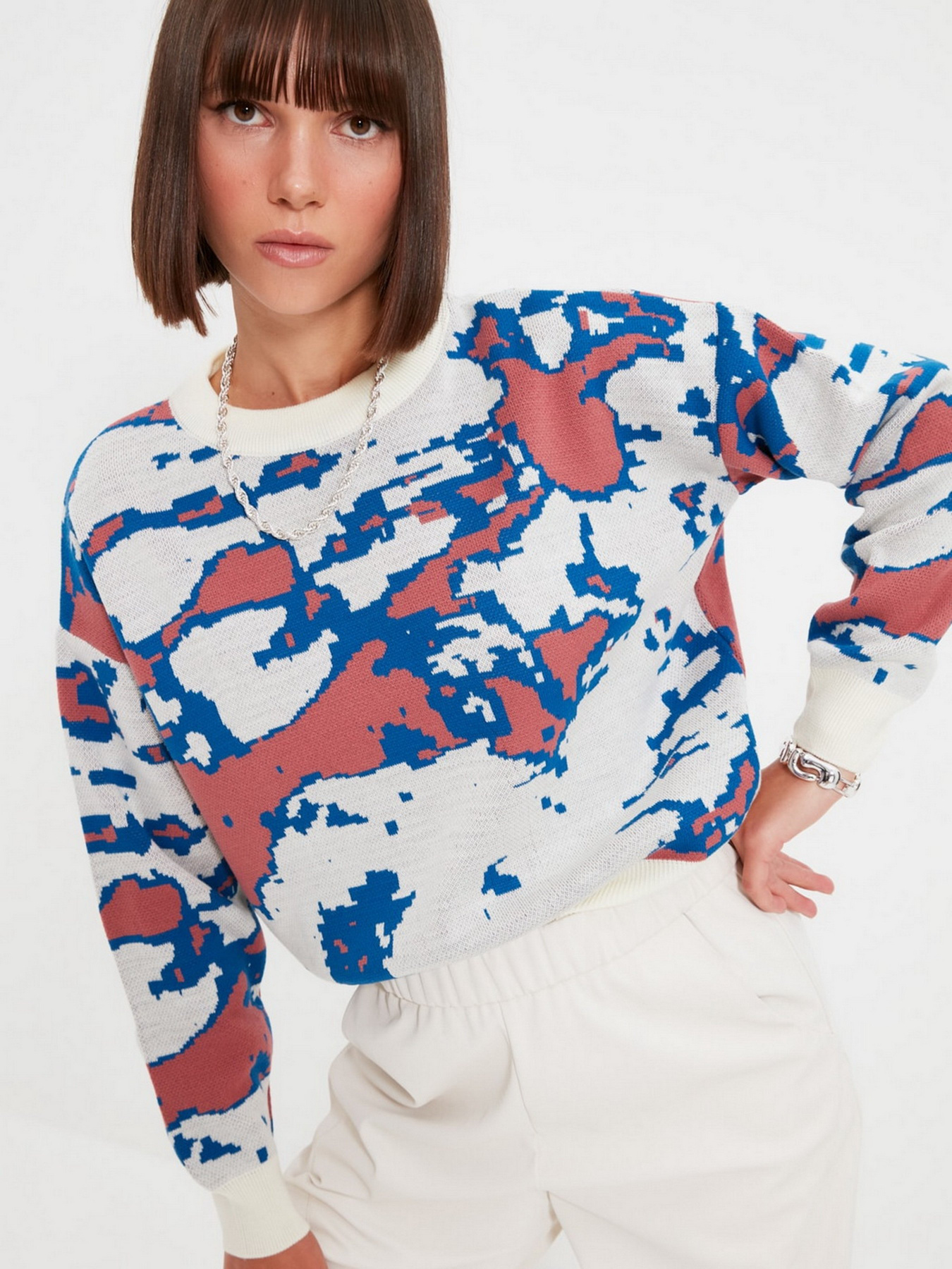 Джемпер Trendyol модель TWOAW22KZ0675/Ekru Фото