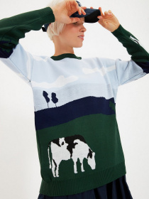 Джемпер Trendyol модель TWOAW22KZ0752/ACik Mavi Джемпер Trendyol модель TWOAW22KZ0752/ACik Mavi Фото