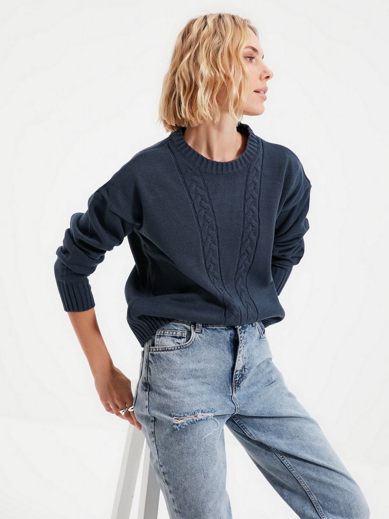 Джемпер Trendyol модель TWOAW22KZ0758/Mavi Фото