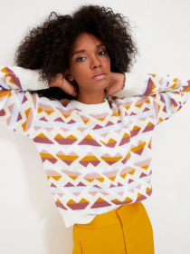 Джемпер Trendyol модель TWOAW22KZ0759/Ekru Джемпер Trendyol модель TWOAW22KZ0759/Ekru Фото