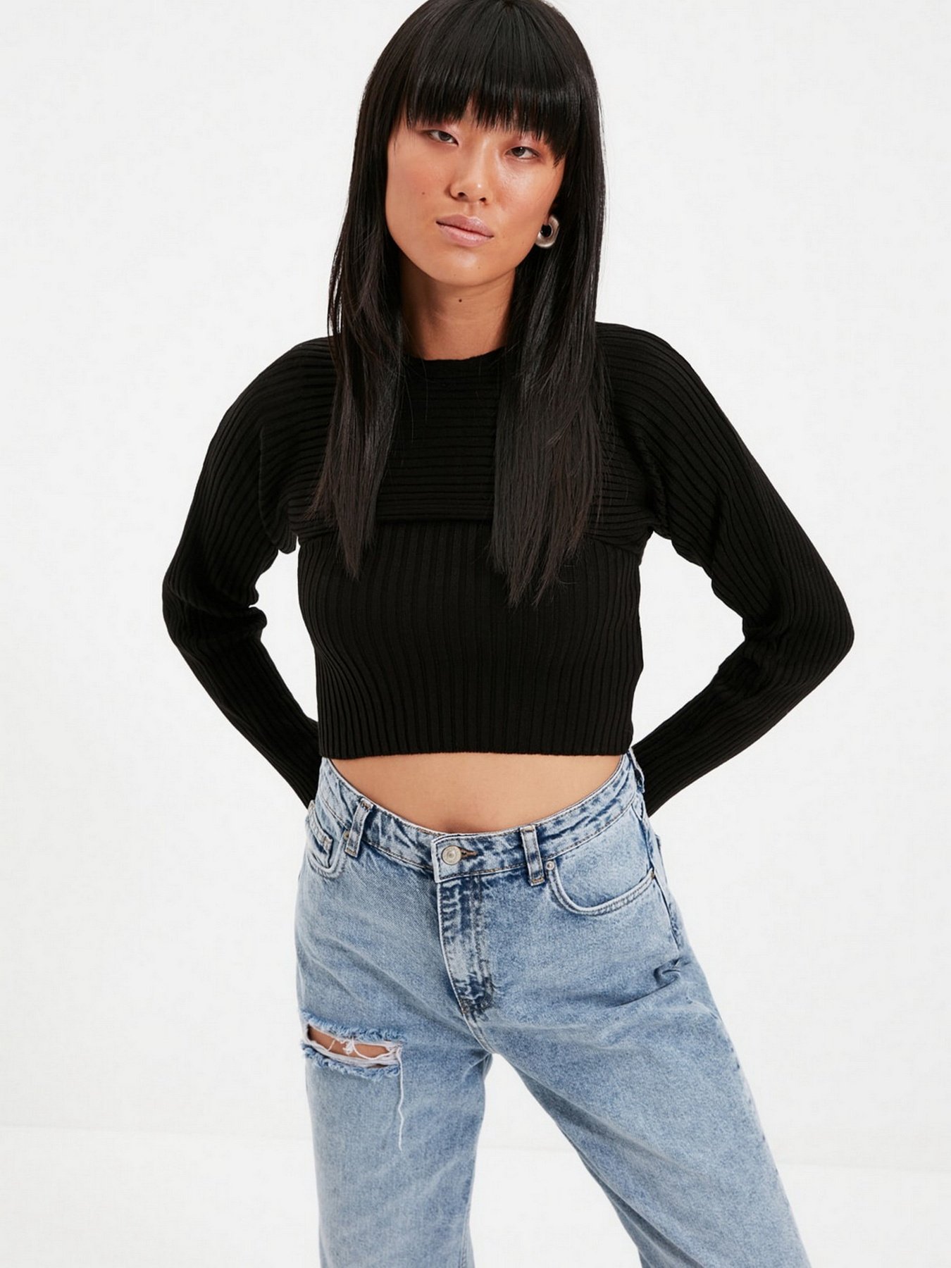 Джемпер Trendyol модель TWOAW22KZ0773/Siyah Фото