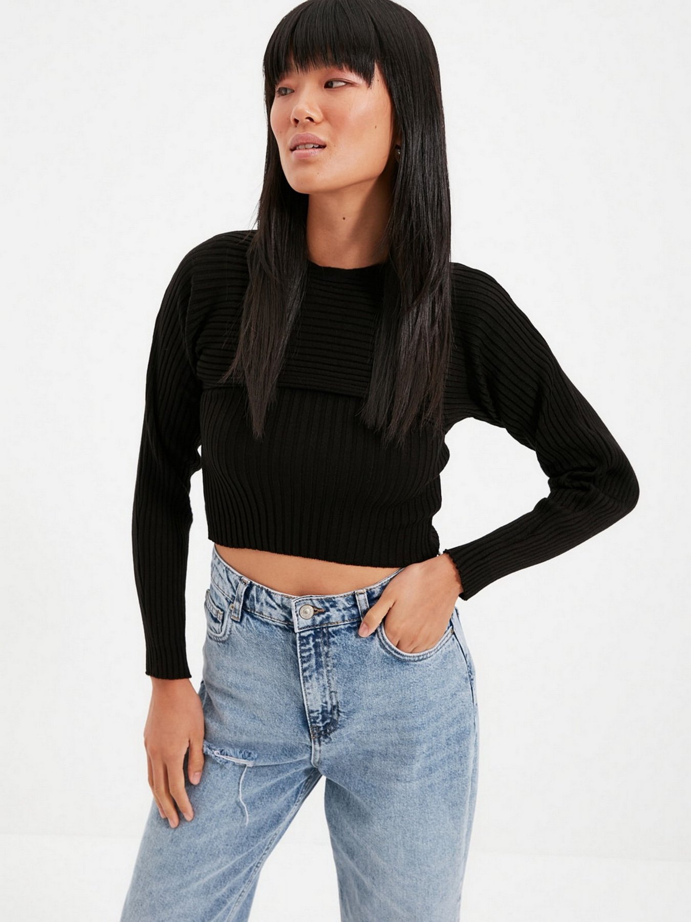 Джемпер Trendyol модель TWOAW22KZ0773/Siyah Фото