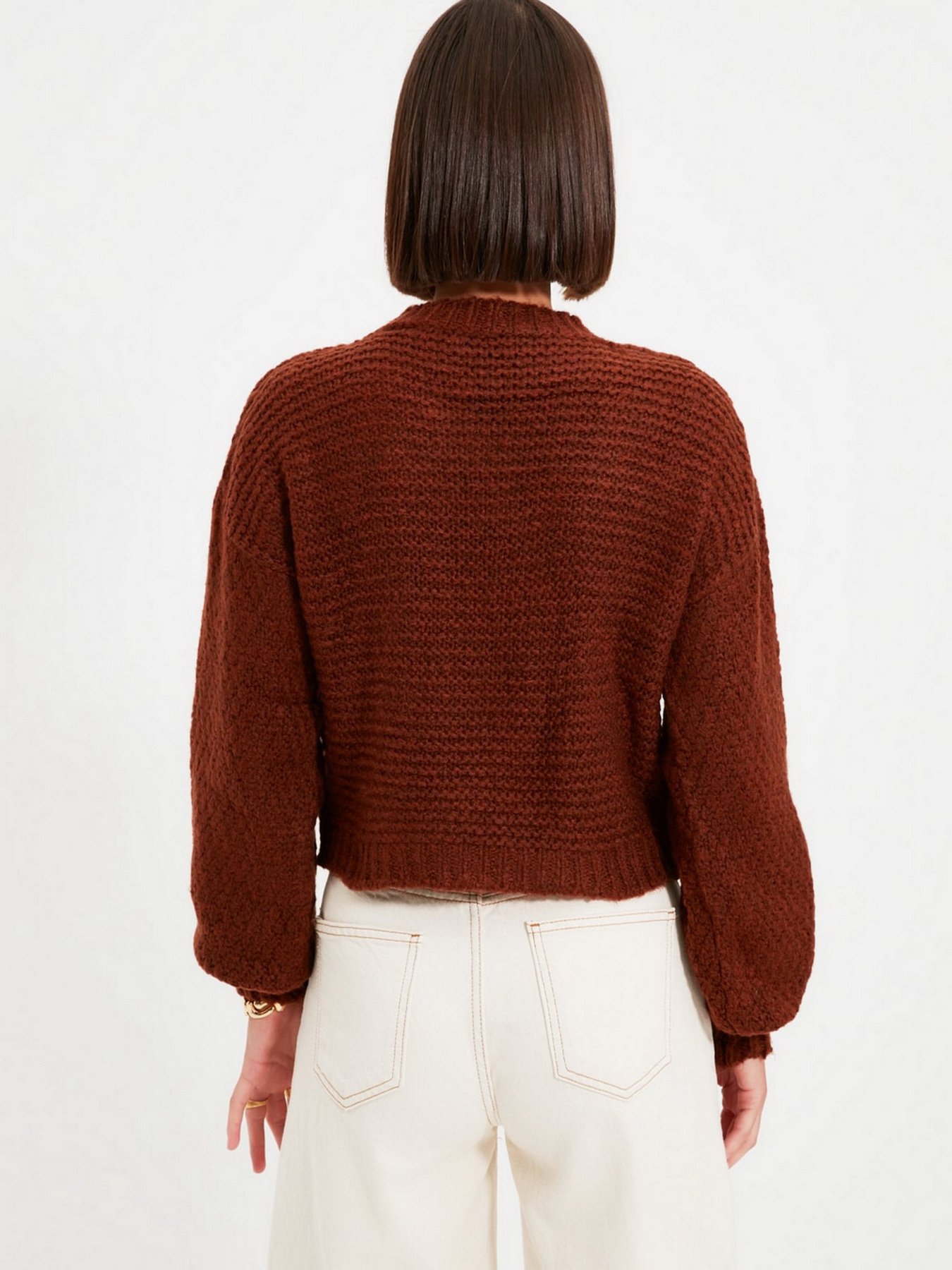 Свитер Trendyol модель TWOAW22KZ0932/Taba Фото