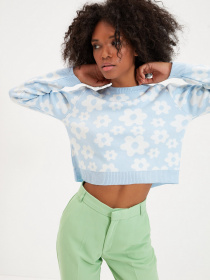 Джемпер Trendyol модель TWOAW22KZ0952/ACik Mavi Джемпер Trendyol модель TWOAW22KZ0952/ACik Mavi Фото