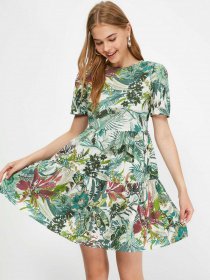 Платье мини Trendyol модель TWOSS21EL2652/Ekru Фото