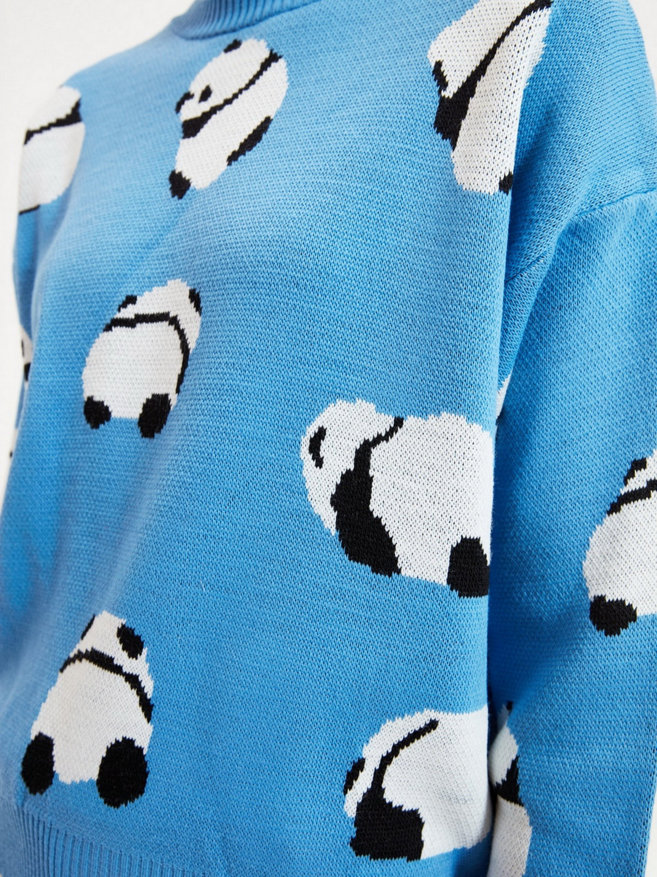 Свитер Trendyol модель TWOAW22KZ1115/Mavi Свитер Trendyol модель TWOAW22KZ1115/Mavi Фото