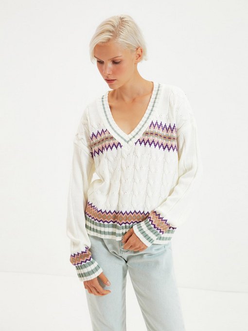 Джемпер Trendyol модель TWOAW22KZ1120/Ekru Фото