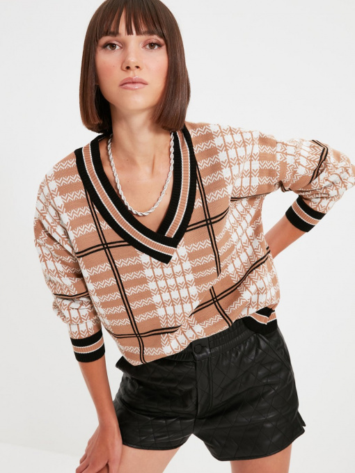 Джемпер Trendyol модель TWOAW22KZ1123/Camel Фото