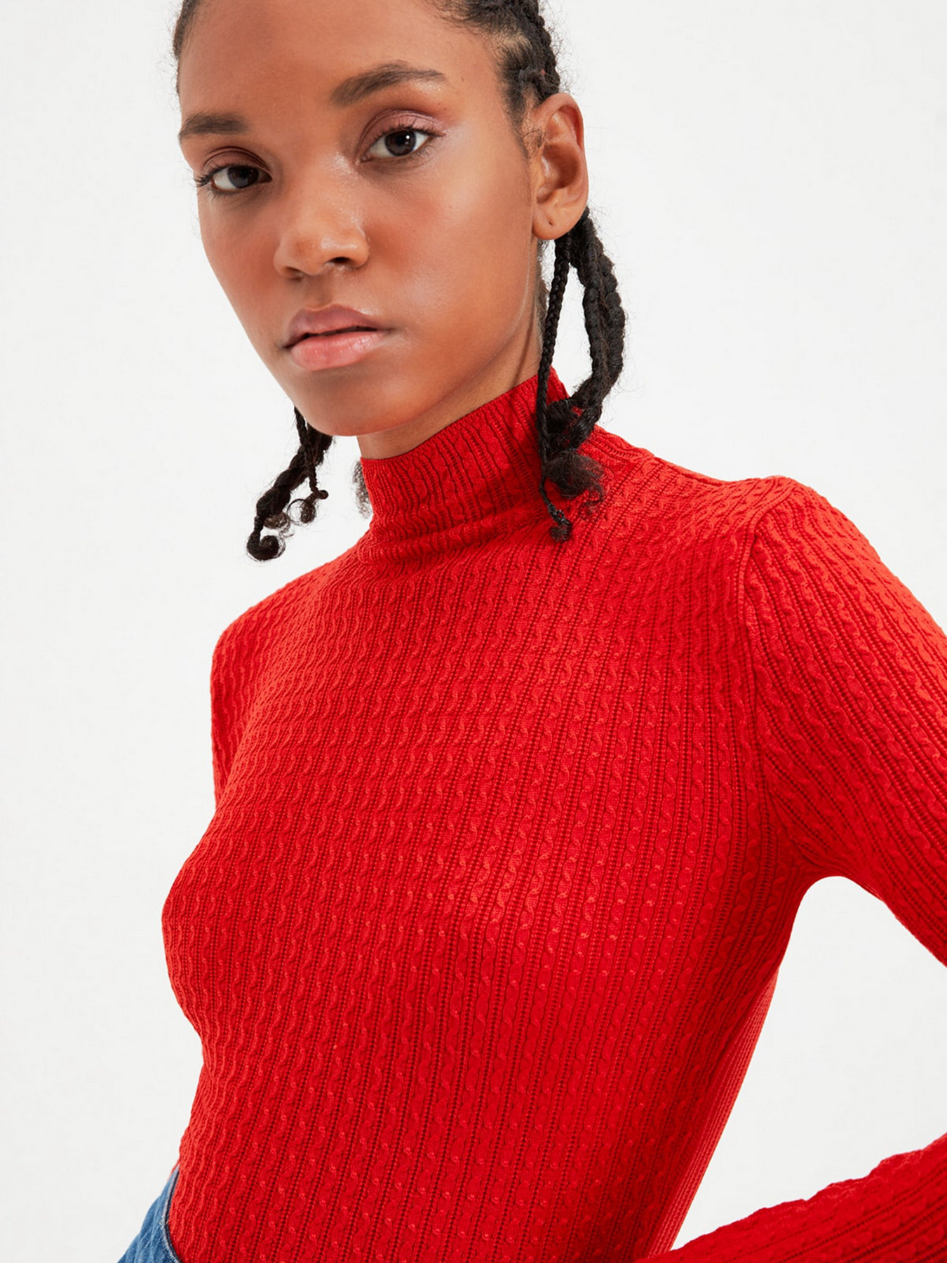 Водолазка Trendyol модель TWOAW22KZ1128/Kirmizi Фото