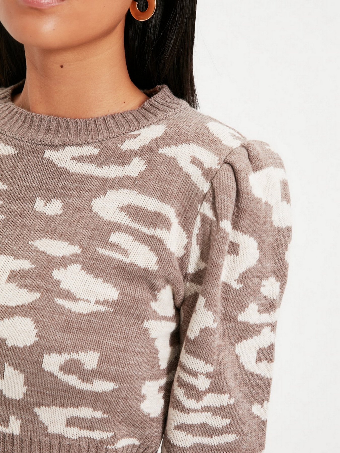 Свитер Trendyol модель TWOAW22KZ1129/Vizon Фото