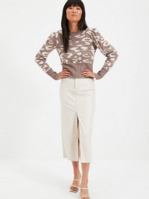 Свитер Trendyol модель TWOAW22KZ1129/Vizon Фото