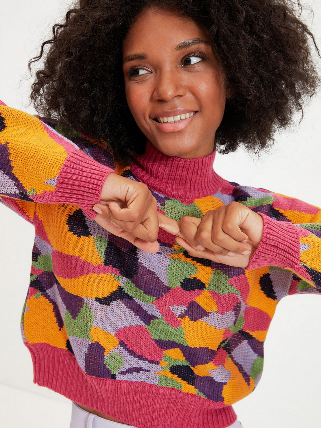 Свитер Trendyol модель TWOAW22KZ1164/Pembe Фото