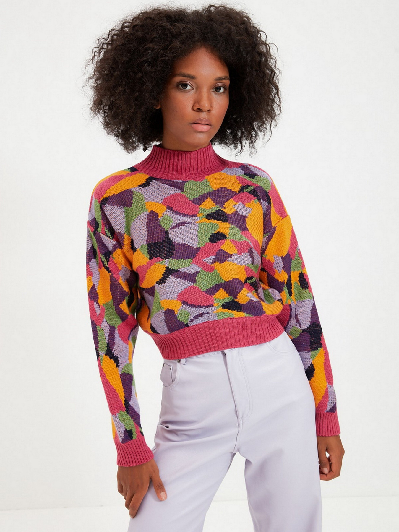 Свитер Trendyol модель TWOAW22KZ1164/Pembe Фото