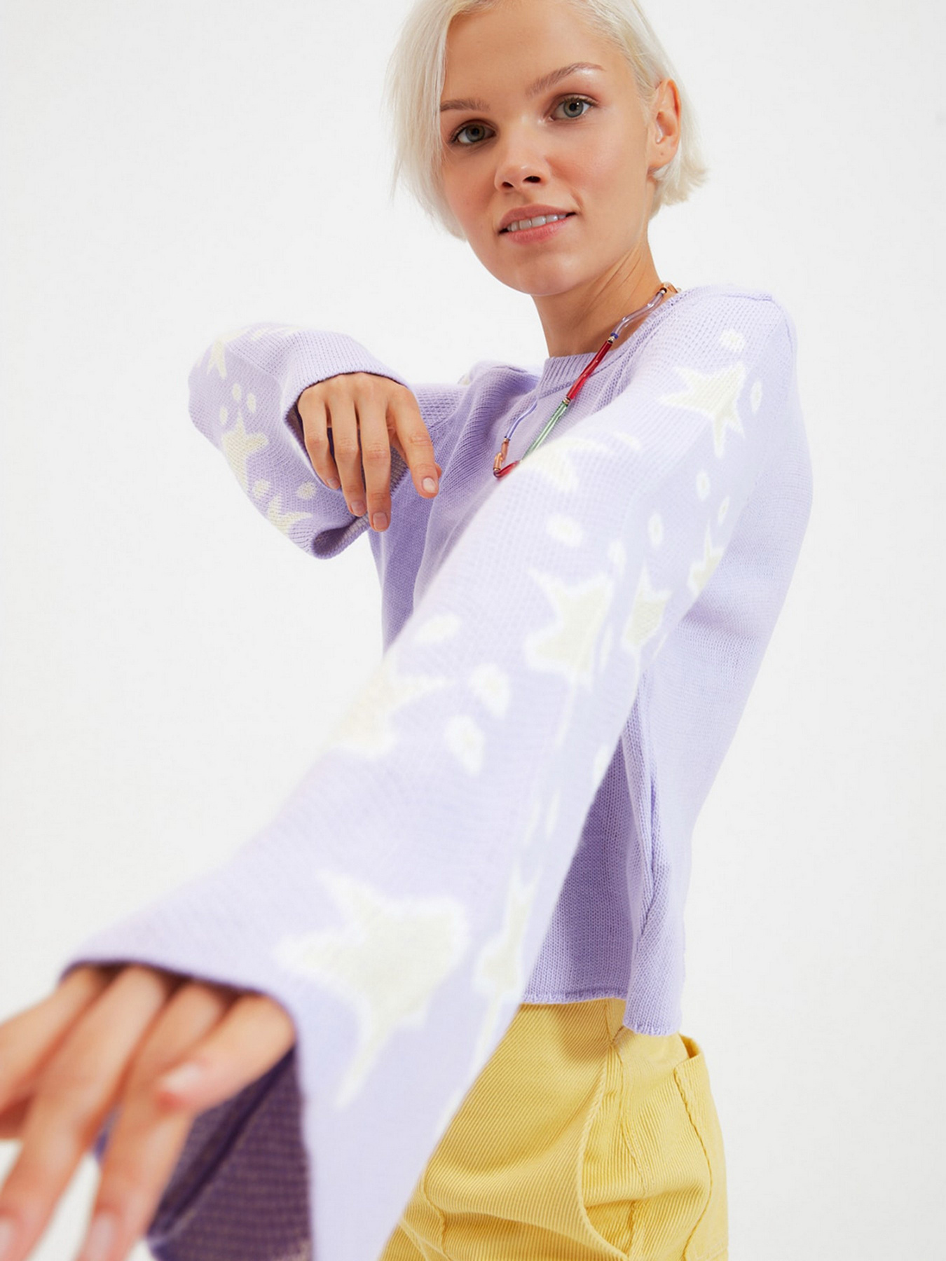 Свитер Trendyol модель TWOAW22KZ1213/Lila Фото