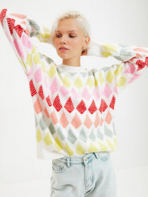 Свитер Trendyol модель TWOAW22KZ1214/Cok Renkli Фото