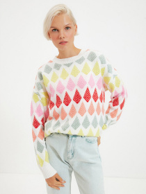 Свитер Trendyol модель TWOAW22KZ1214/Cok Renkli Фото