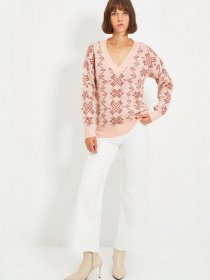 Свитер Trendyol модель TWOAW22KZ1215/Pudra Фото