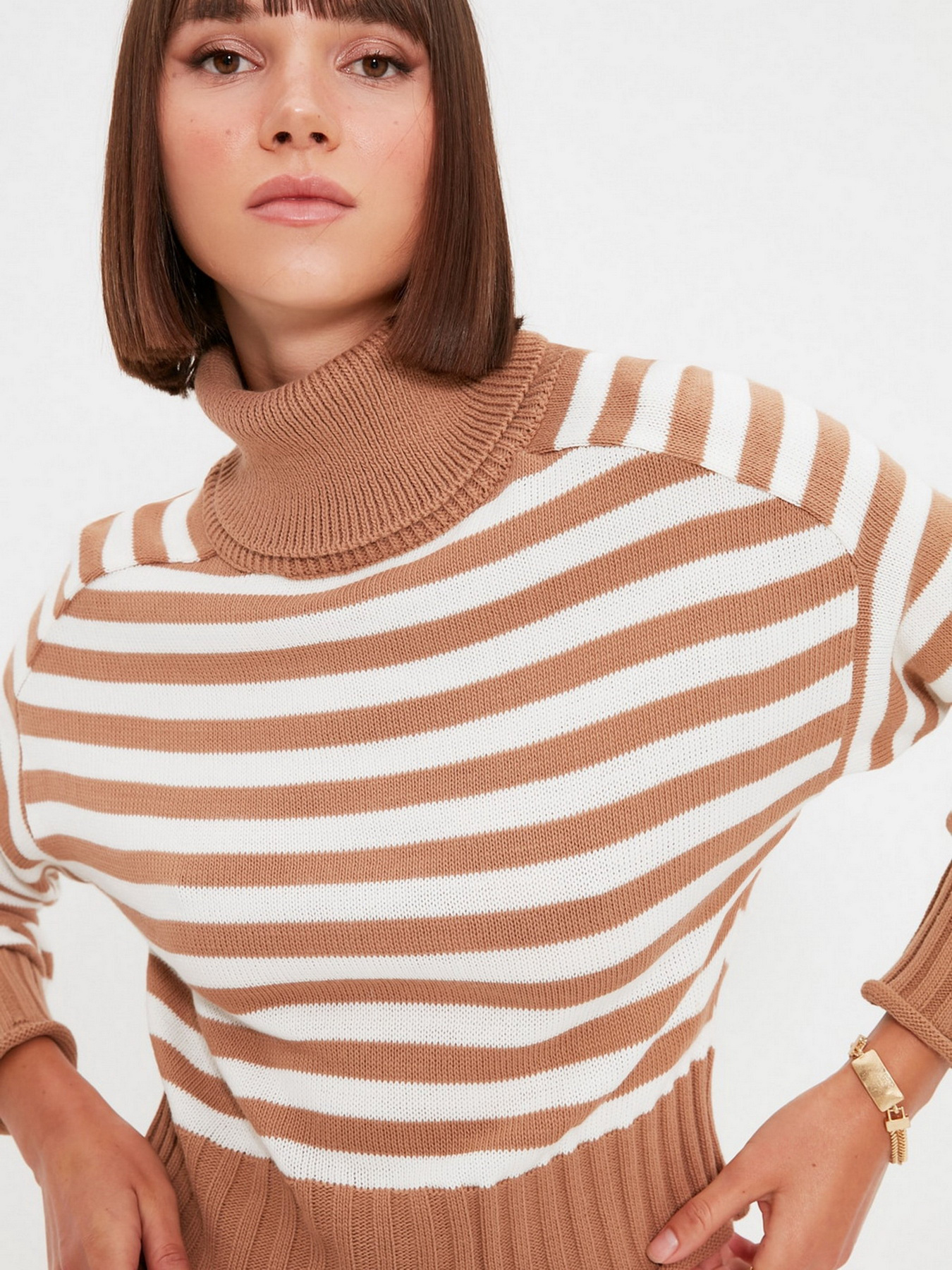 Свитер Trendyol модель TWOAW22KZ1216/Camel Фото