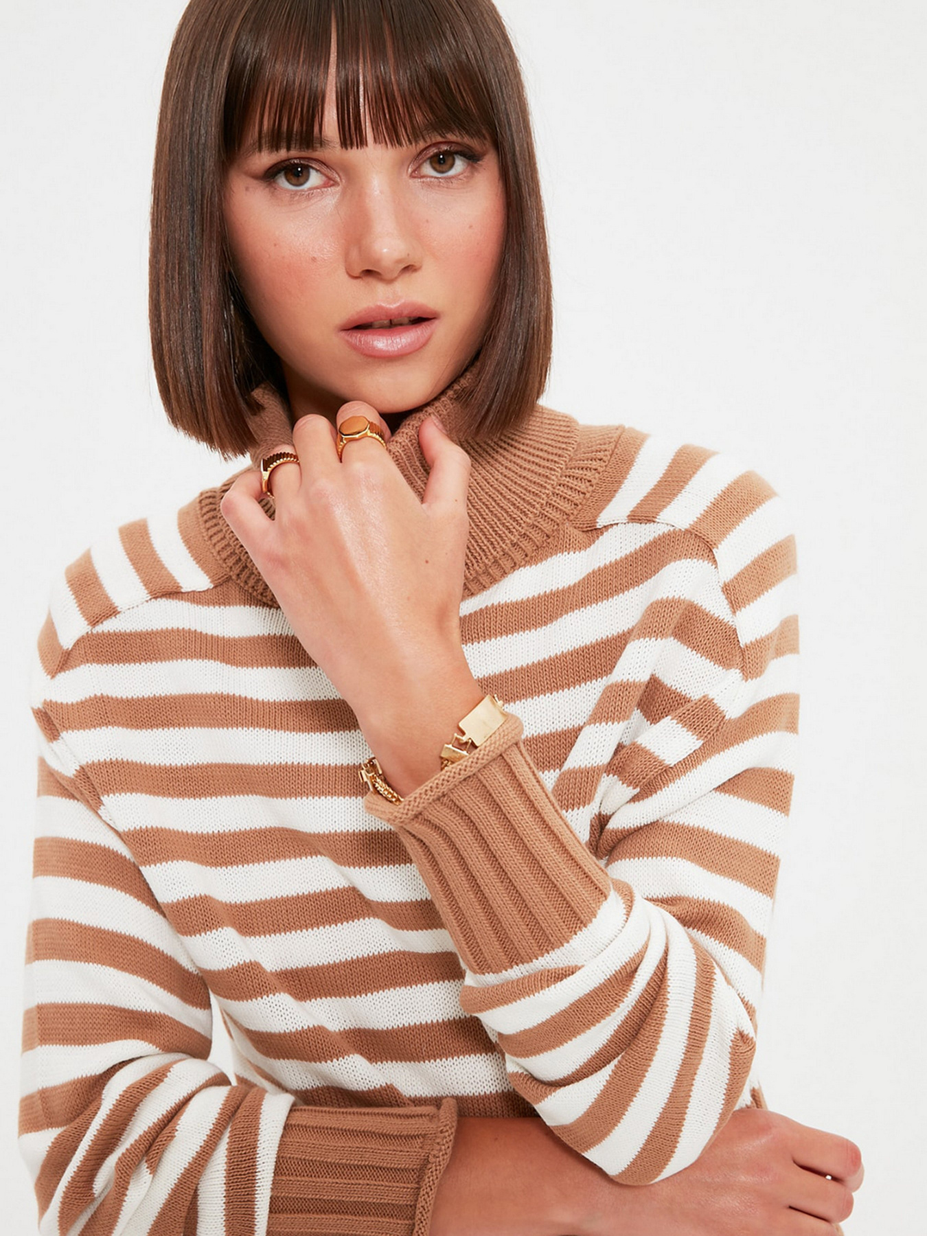 Свитер Trendyol модель TWOAW22KZ1216/Camel Фото