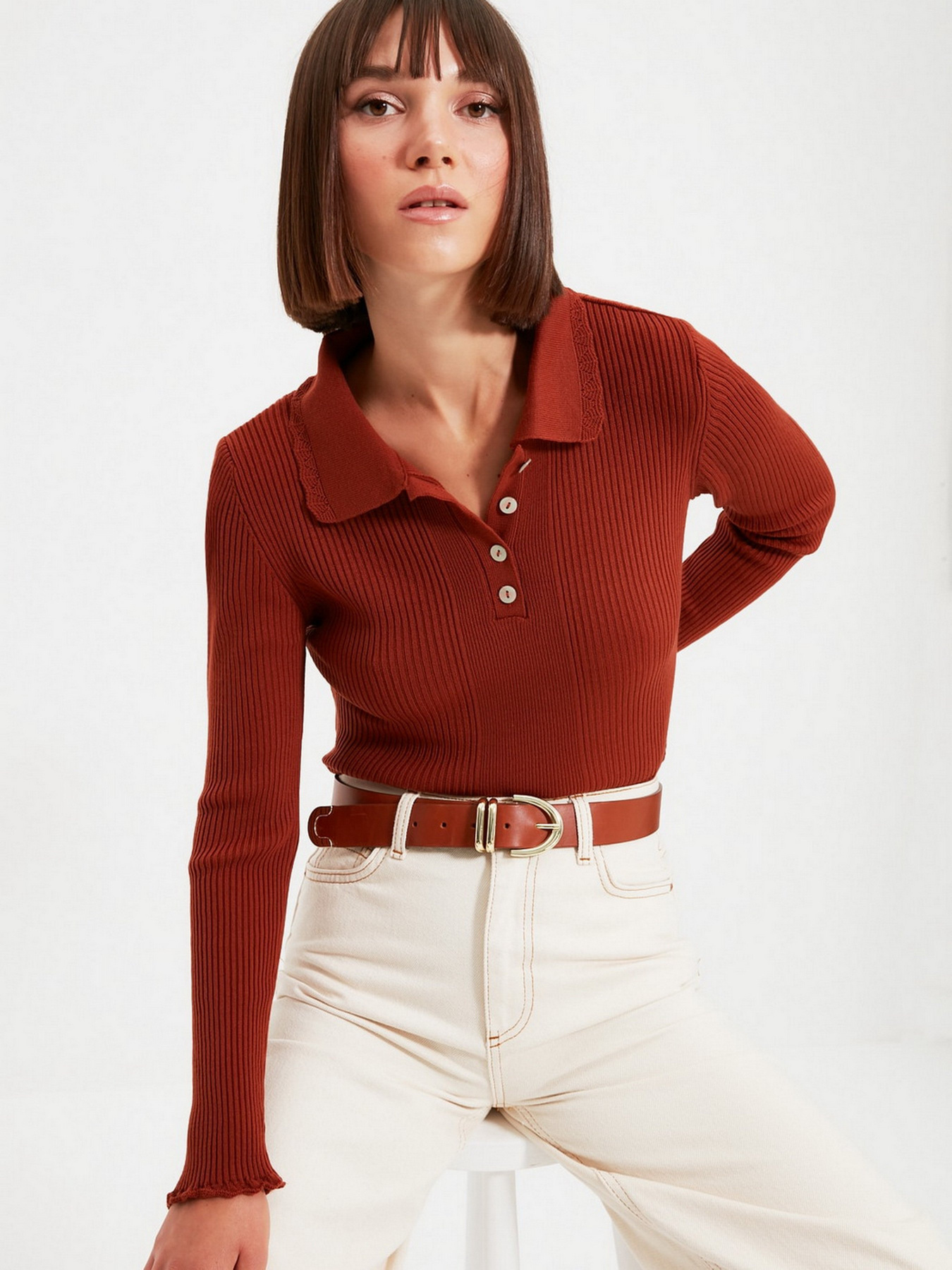 Джемпер Trendyol модель TWOAW22KZ1354/Kiremit Фото