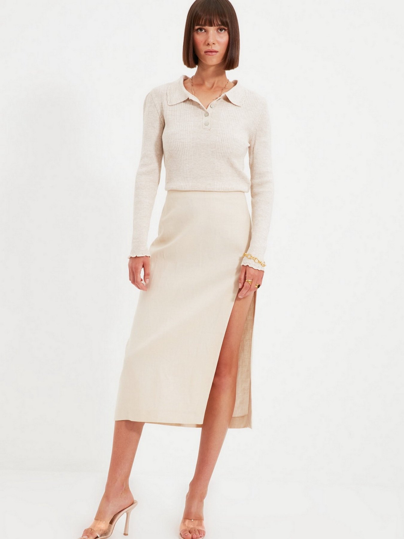 Джемпер Trendyol модель TWOAW22KZ1354/Tas Джемпер Trendyol модель TWOAW22KZ1354/Tas Фото