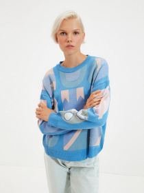 Свитер Trendyol модель TWOAW22KZ1356/Mavi Фото