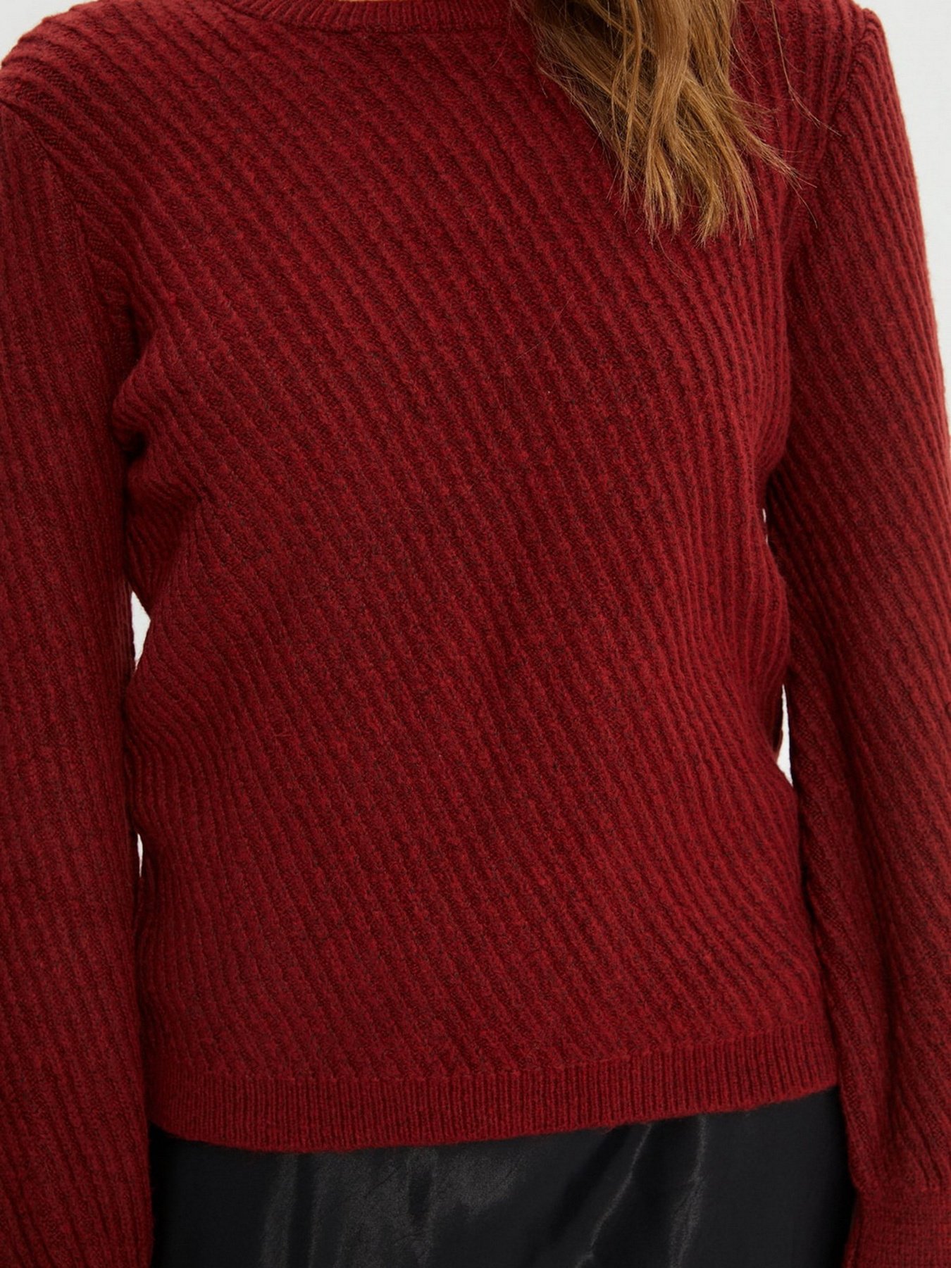 Свитер Trendyol модель TWOAW22KZ1362/Bordo Фото