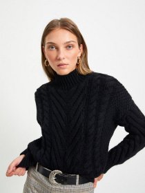 Свитер Trendyol модель TWOAW22KZ1381/Siyah Фото