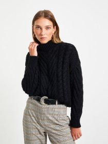 Свитер Trendyol модель TWOAW22KZ1381/Siyah Фото