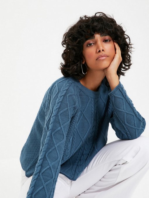 Свитер Trendyol модель TWOAW22KZ1435/Petrol Фото