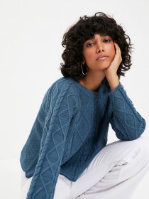 Свитер Trendyol модель TWOAW22KZ1435/Petrol Фото