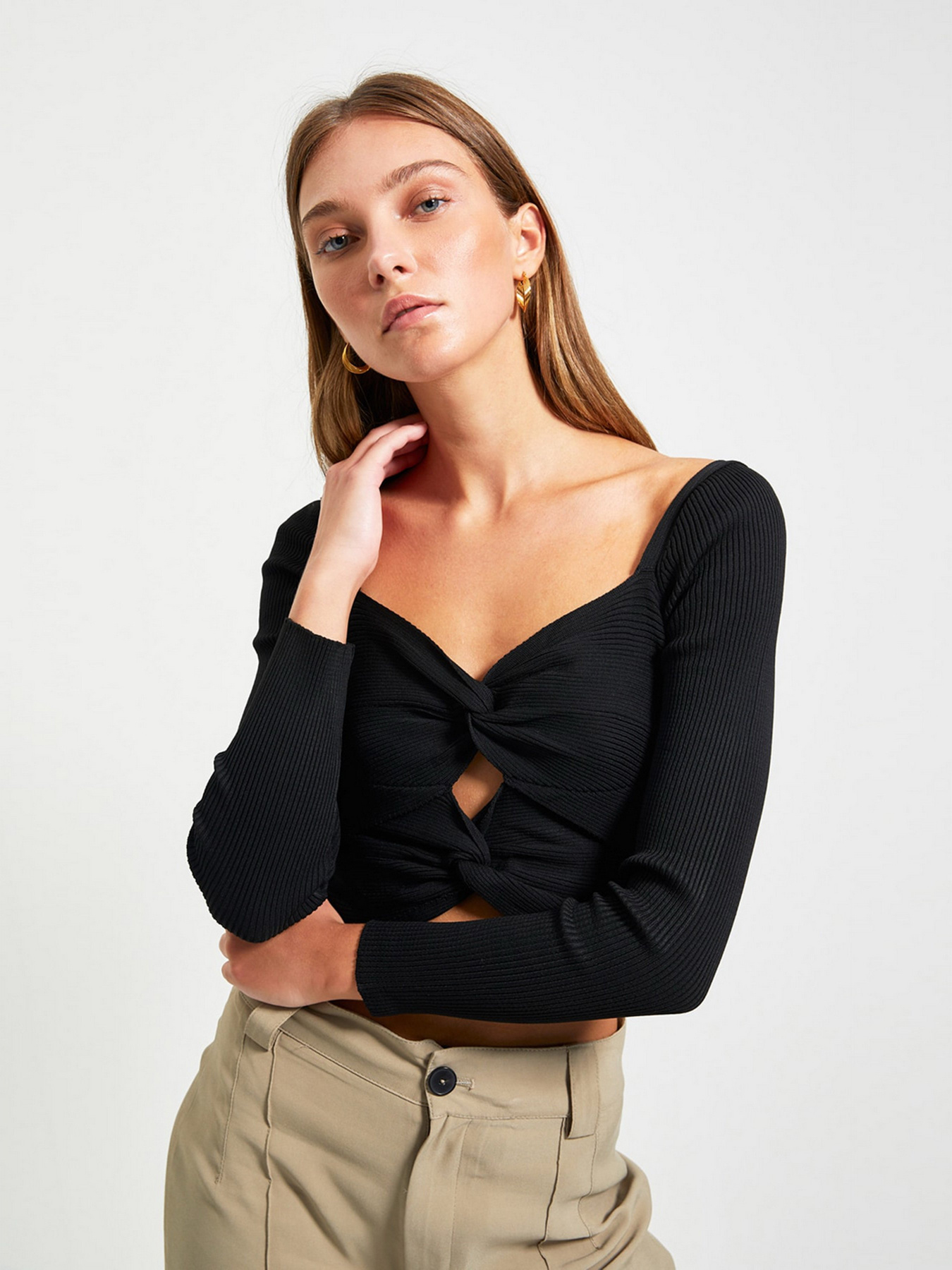 Джемпер Trendyol модель TWOAW22KZ1547/Siyah Фото