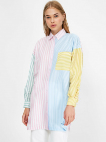 Рубашка Trendyol модель TCTSS21UK0011/Cok Renkli Фото