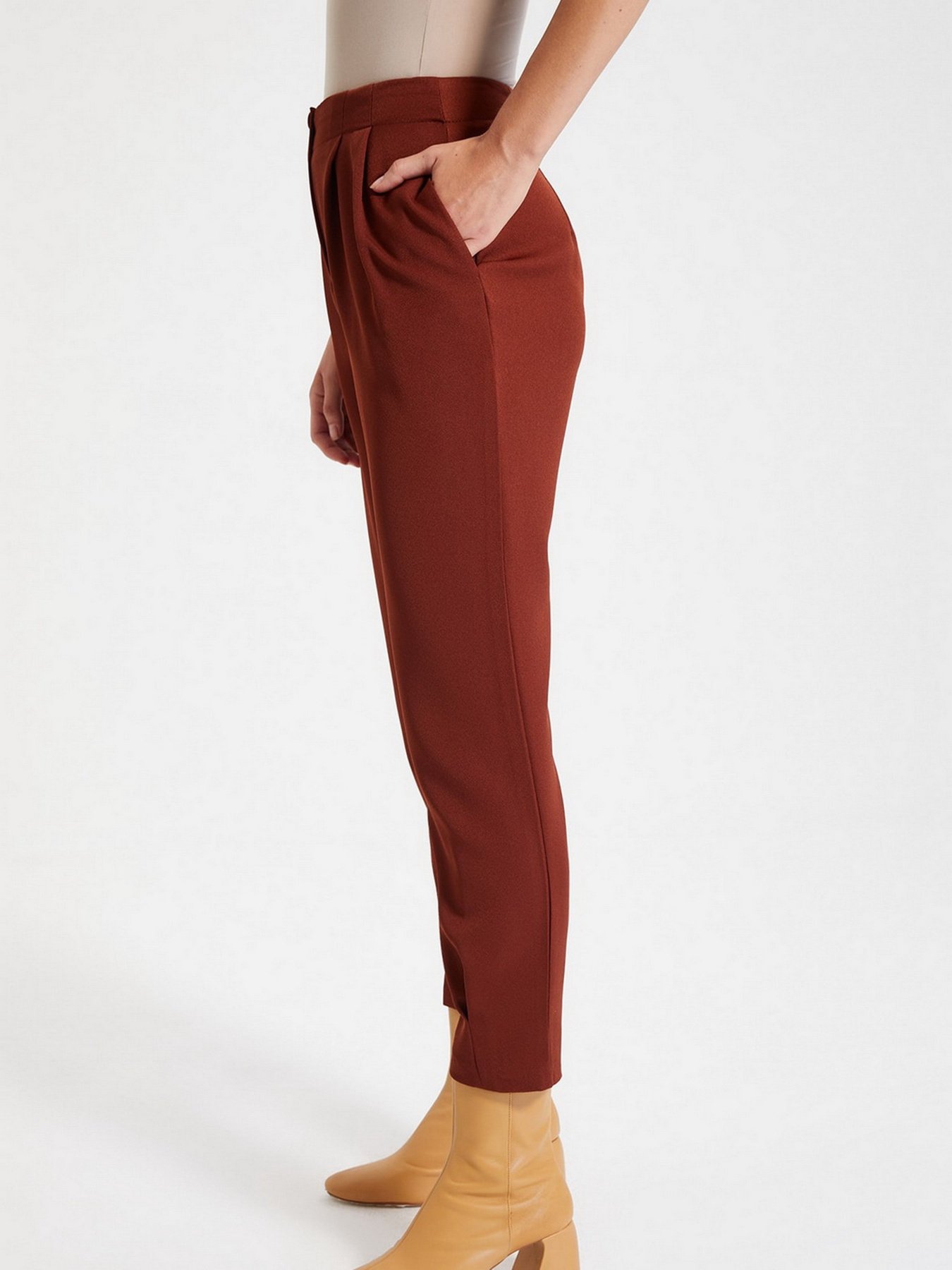 Брюки повседневные Trendyol модель TWOAW22PL0075/Kahverengi Фото