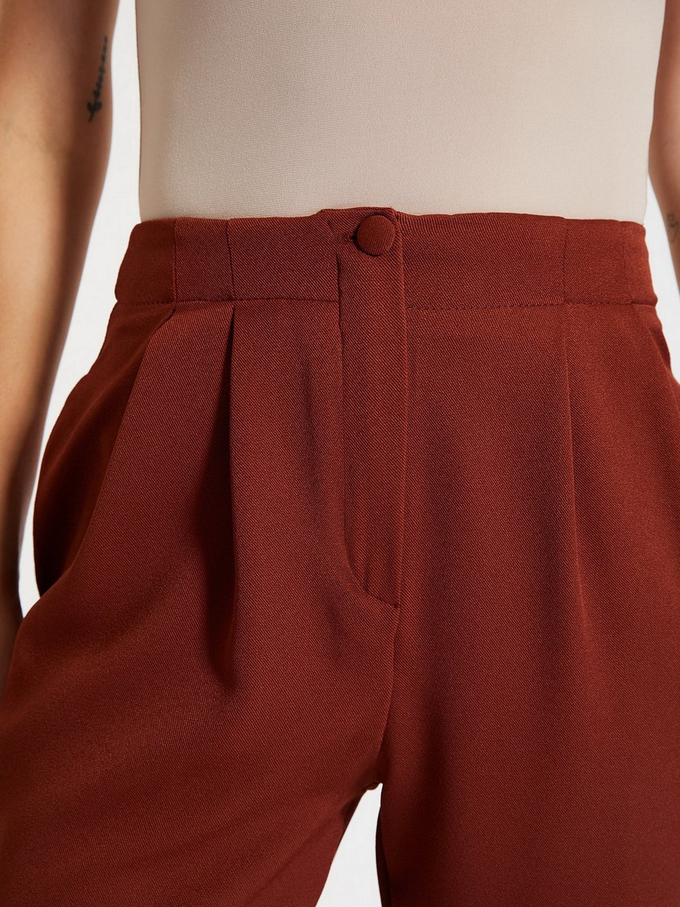 Повседневные штаны Trendyol модель TWOAW22PL0075/Kahverengi Фото