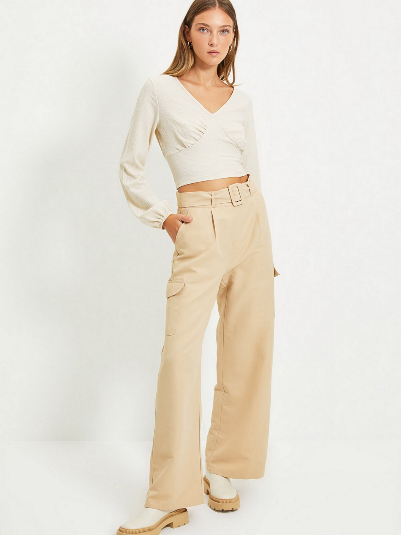 Карго Trendyol модель TWOAW22PL0076/Bej Фото