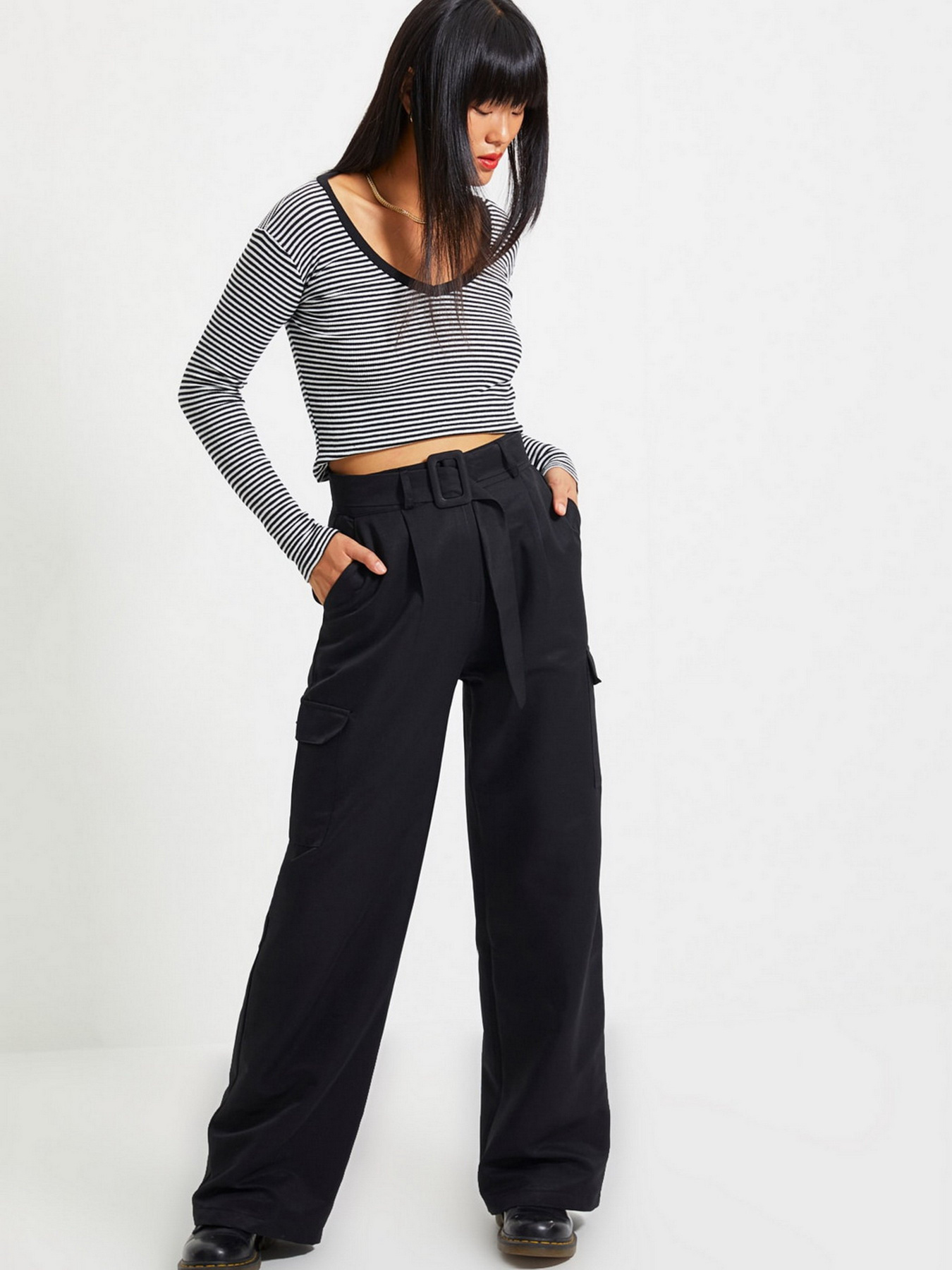 Штани повсякденні Trendyol модель TWOAW22PL0076/Siyah Фото